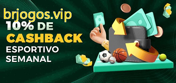 10% de bônus de cashback na brjogos.vip